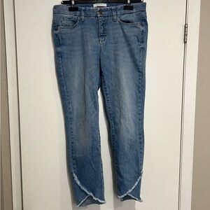 Cambio Jeans - Size 10 US - Asymmetric Frayed Hem - High End Fashion - Low Price